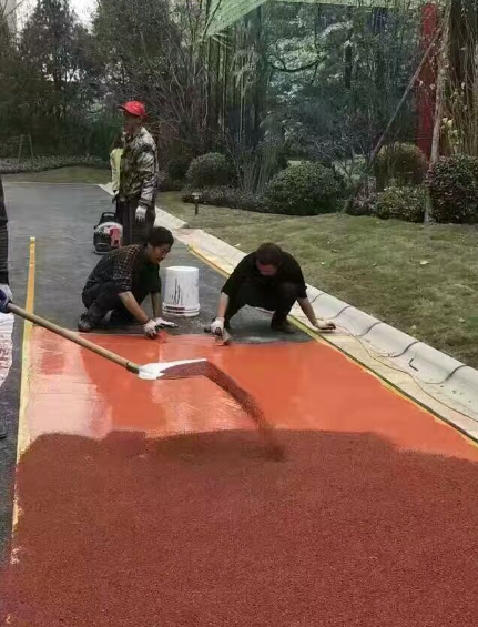 巴南彩色路面改色是提升路面美观性